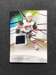 2019-20 Upper Deck SP Game Used Gold Jersey Relics Clayton Keller #53 Coyotes